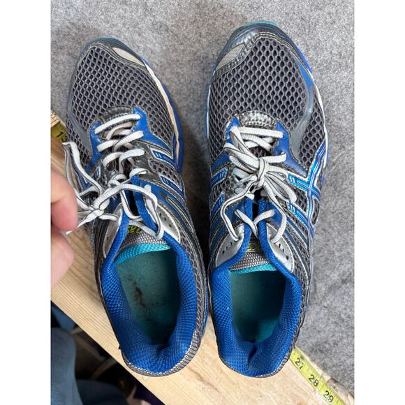 Asics Gel-Cumulus 14 Sneakers Shoes Womens Size 9.5 Blue Running Training T296N - Picture 7 of 10